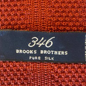 Brand New Brooks Brothers Burgandy Silk Wooven Tie